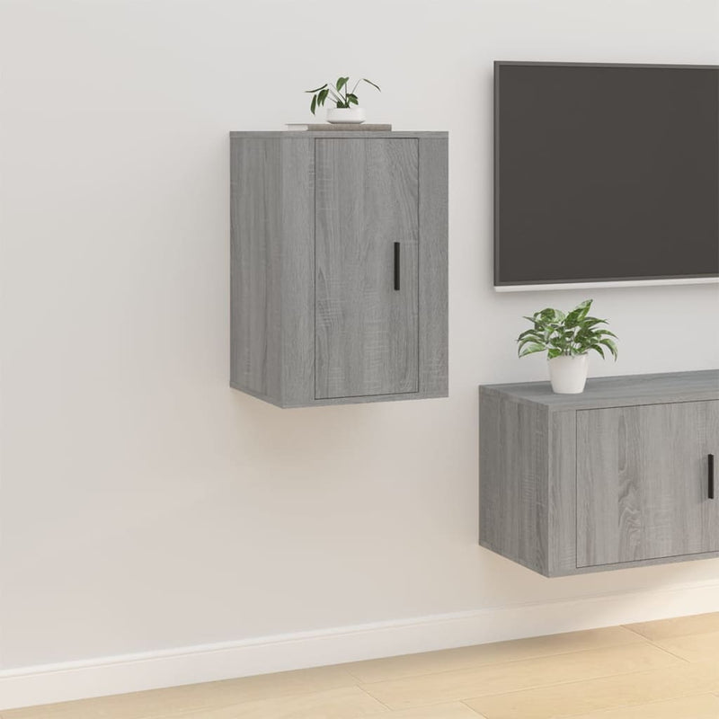 Tv-wandmeubel 40x34,5x60 cm grijs sonoma eikenkleurig MeubelReus