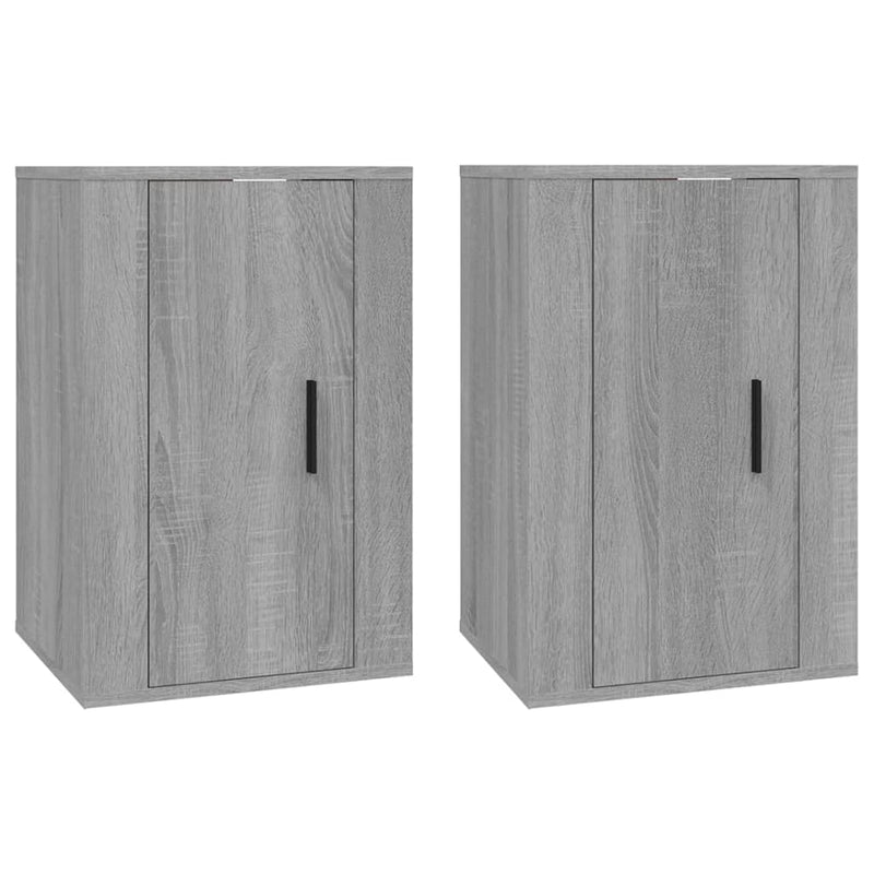 Tv-wandmeubels 2 st 40x34,5x60 cm grijs sonoma eikenkleurig MeubelReus