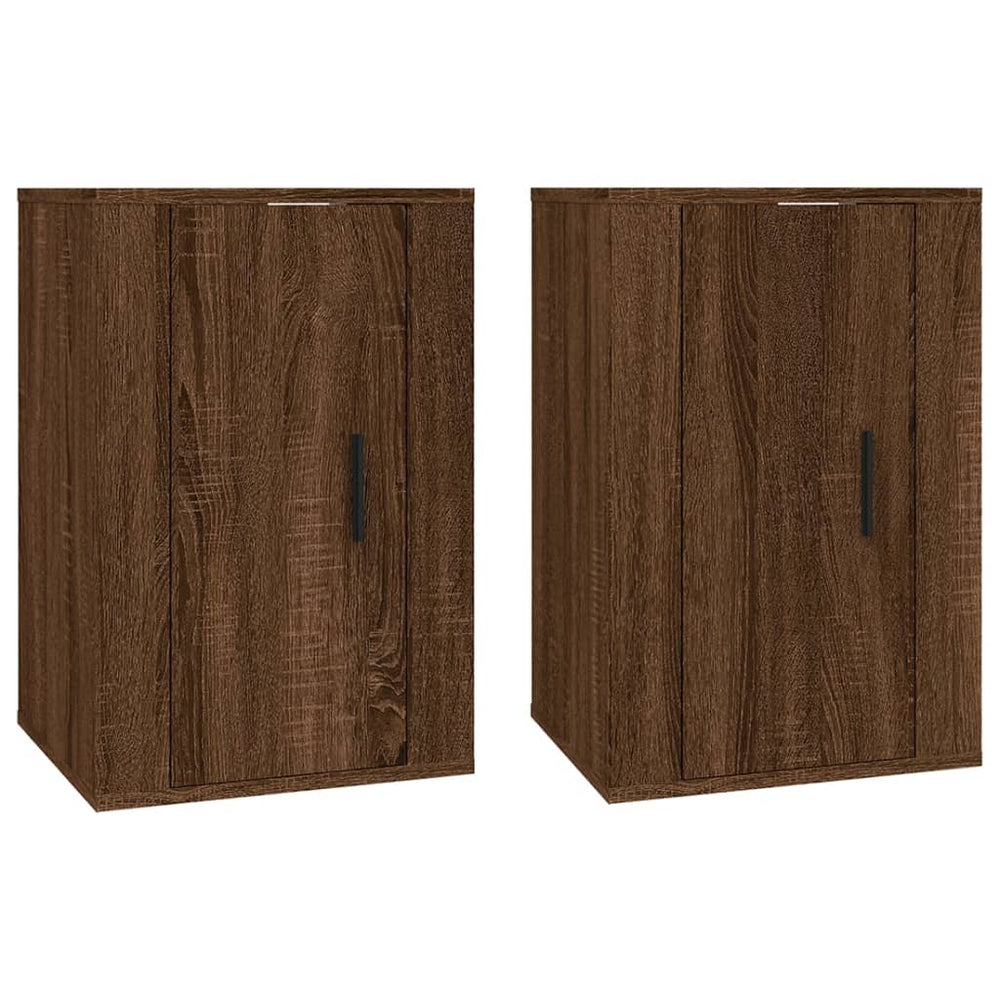 Tv-wandmeubels 2 st 40x34,5x60 cm bruin eikenkleur MeubelReus