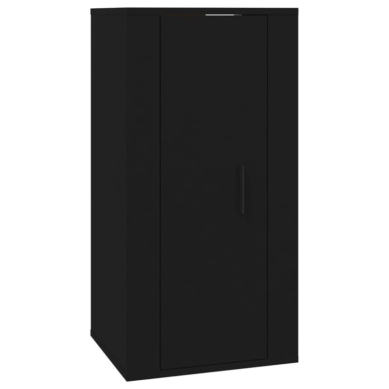 Tv-wandmeubel 40x34,5x80 cm zwart MeubelReus