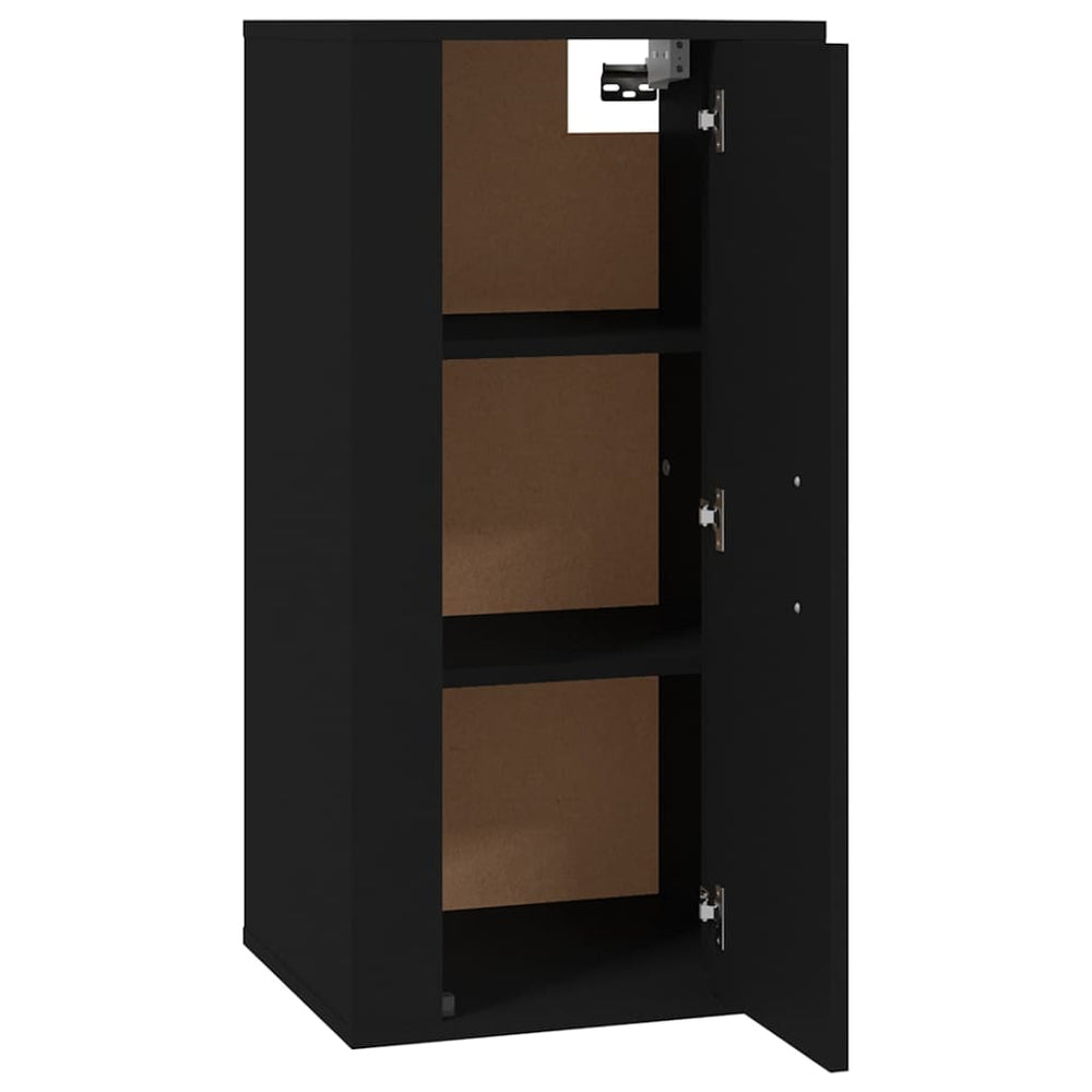 Tv-wandmeubel 40x34,5x80 cm zwart MeubelReus