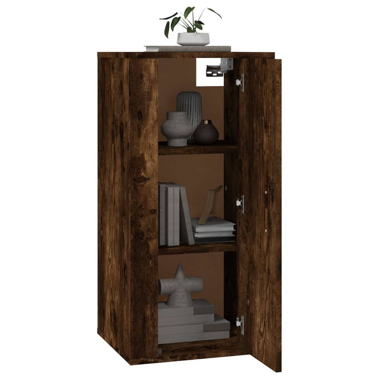 Tv-wandmeubel 40x34,5x80 cm gerookt eikenkleurig MeubelReus