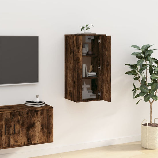 Tv-wandmeubel 40x34,5x80 cm gerookt eikenkleurig MeubelReus