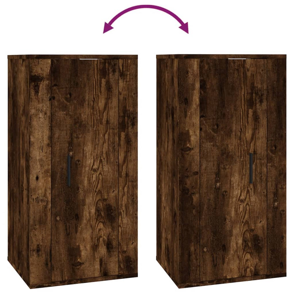 Tv-wandmeubel 40x34,5x80 cm gerookt eikenkleurig MeubelReus