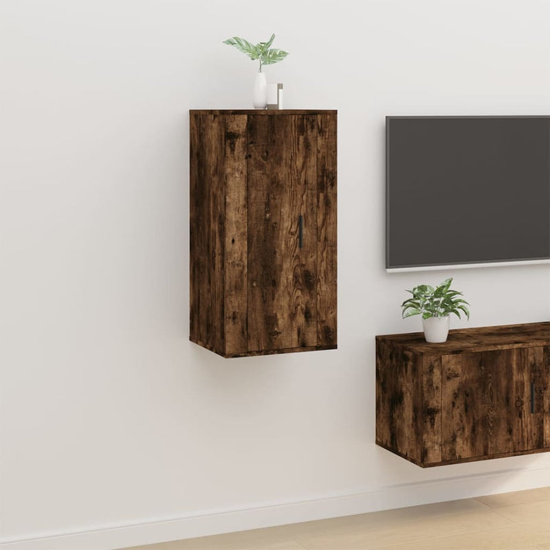 Tv-wandmeubel 40x34,5x80 cm gerookt eikenkleurig MeubelReus