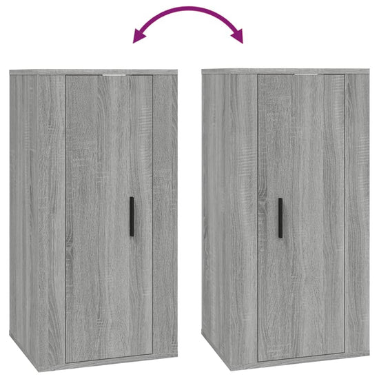 Tv-wandmeubel 40x34,5x80 cm grijs sonoma eikenkleurig MeubelReus