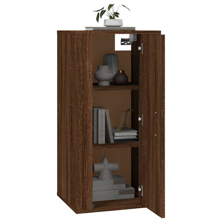 Tv-wandmeubel 40x34,5x80 cm bruin eikenkleur MeubelReus