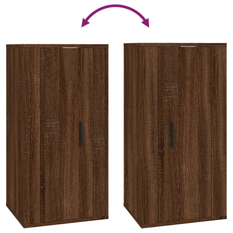 Tv-wandmeubel 40x34,5x80 cm bruin eikenkleur MeubelReus