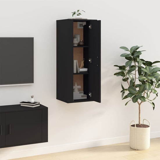Tv-wandmeubel 40x34,5x100 cm zwart MeubelReus