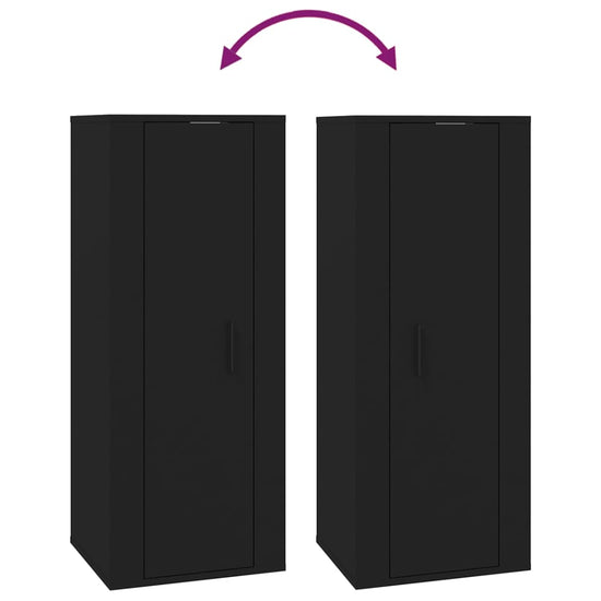Tv-wandmeubel 40x34,5x100 cm zwart MeubelReus