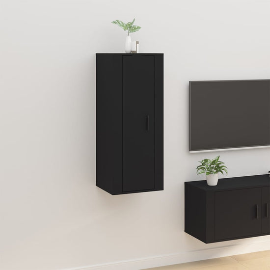 Tv-wandmeubel 40x34,5x100 cm zwart MeubelReus