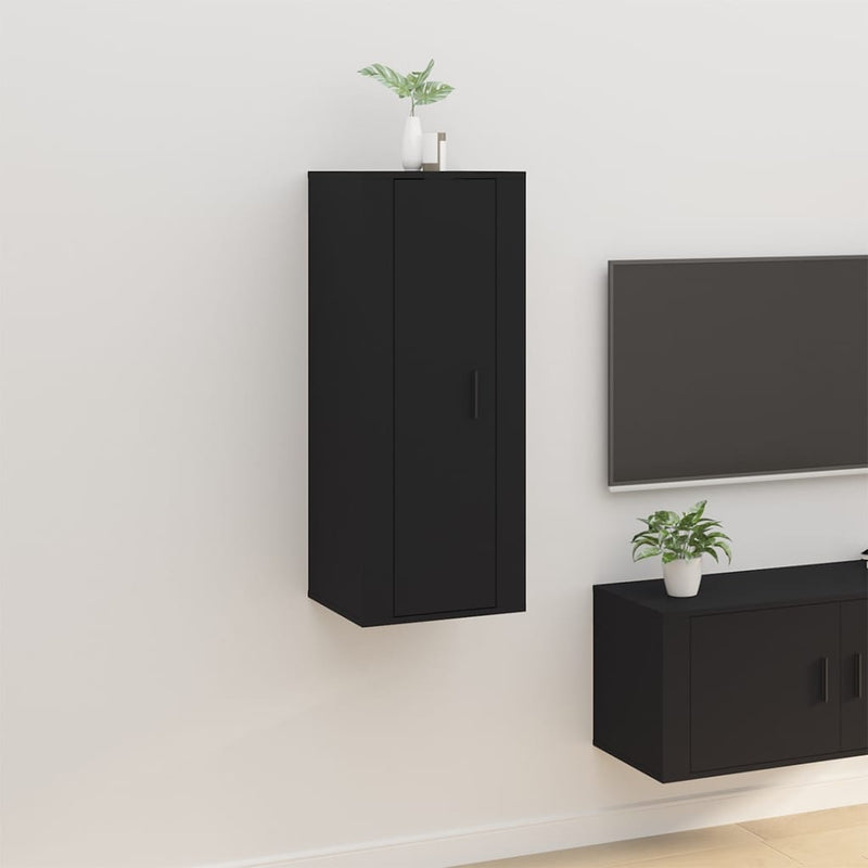 Tv-wandmeubel 40x34,5x100 cm zwart MeubelReus