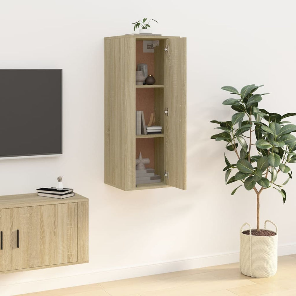 Tv-wandmeubel 40x34,5x100 cm sonoma eikenkleurig MeubelReus