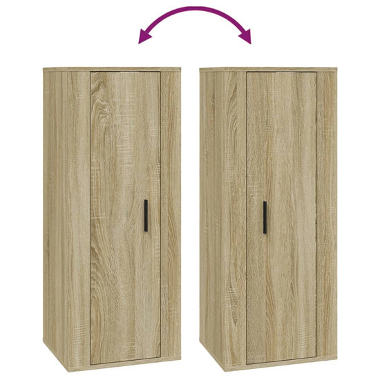 Tv-wandmeubel 40x34,5x100 cm sonoma eikenkleurig MeubelReus