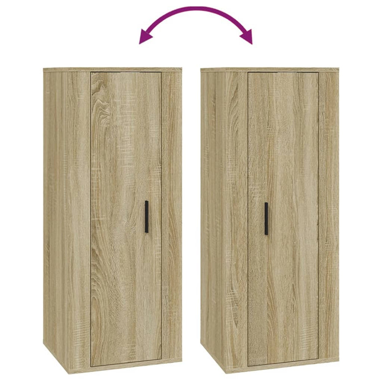 Tv-wandmeubel 40x34,5x100 cm sonoma eikenkleurig MeubelReus