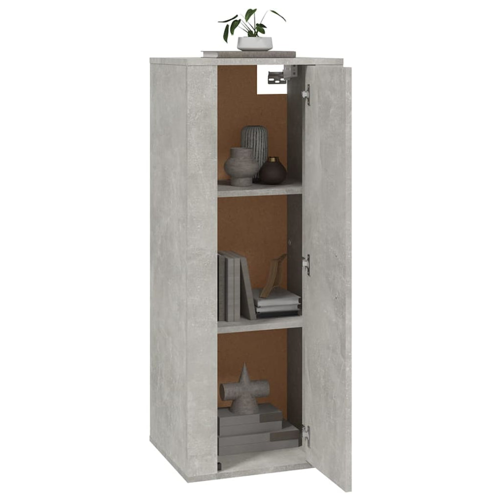 Tv-wandmeubel 40x34,5x100 cm betongrijs MeubelReus