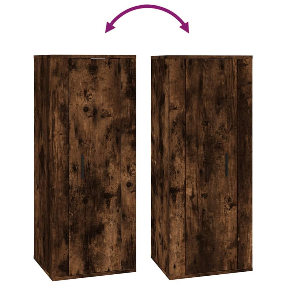 Tv-wandmeubel 40x34,5x100 cm gerookt eikenkleurig MeubelReus