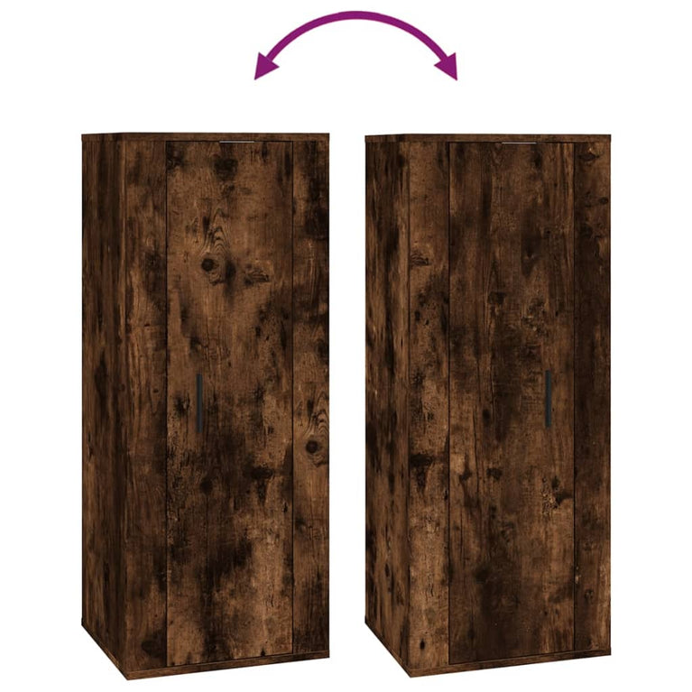 Tv-wandmeubel 40x34,5x100 cm gerookt eikenkleurig MeubelReus