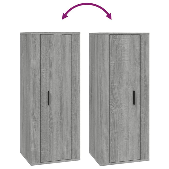 Tv-wandmeubel 40x34,5x100 cm grijs sonoma eikenkleurig MeubelReus