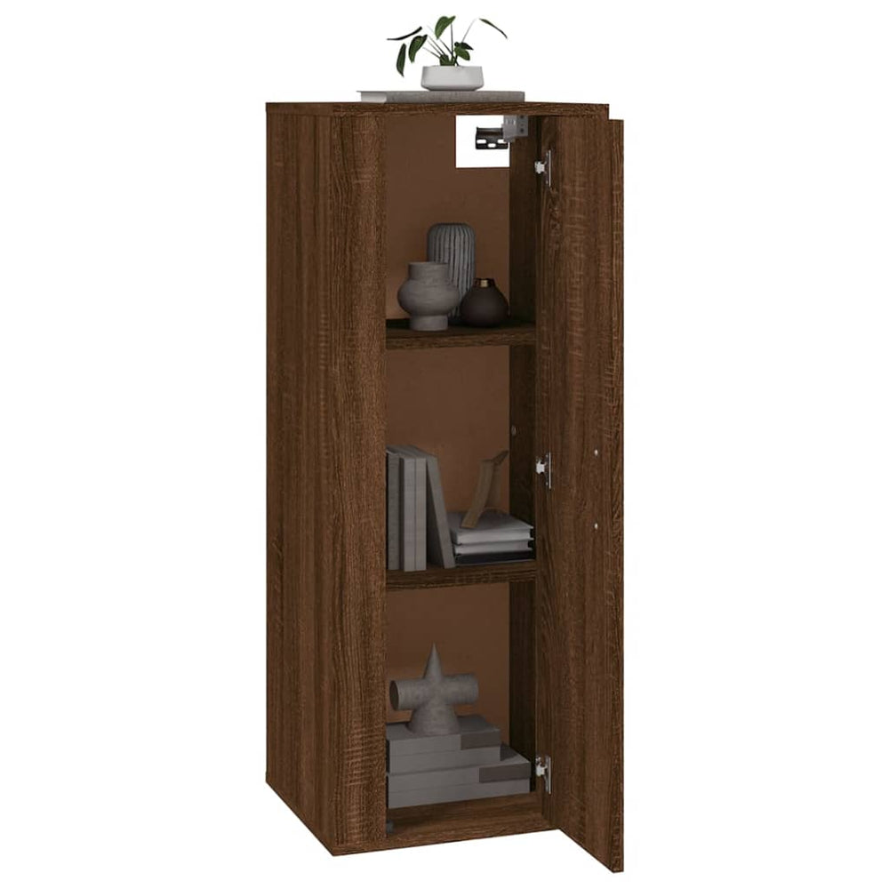 Tv-wandmeubel 40x34,5x100 cm bruin eikenkleur MeubelReus