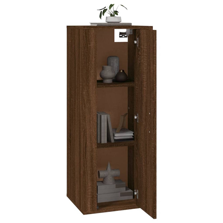 Tv-wandmeubel 40x34,5x100 cm bruin eikenkleur MeubelReus