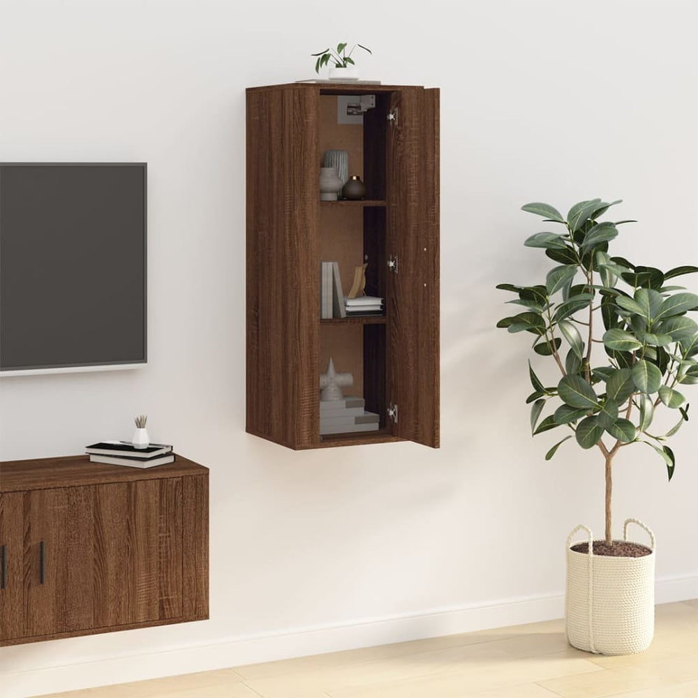 Tv-wandmeubel 40x34,5x100 cm bruin eikenkleur MeubelReus