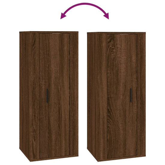 Tv-wandmeubel 40x34,5x100 cm bruin eikenkleur MeubelReus