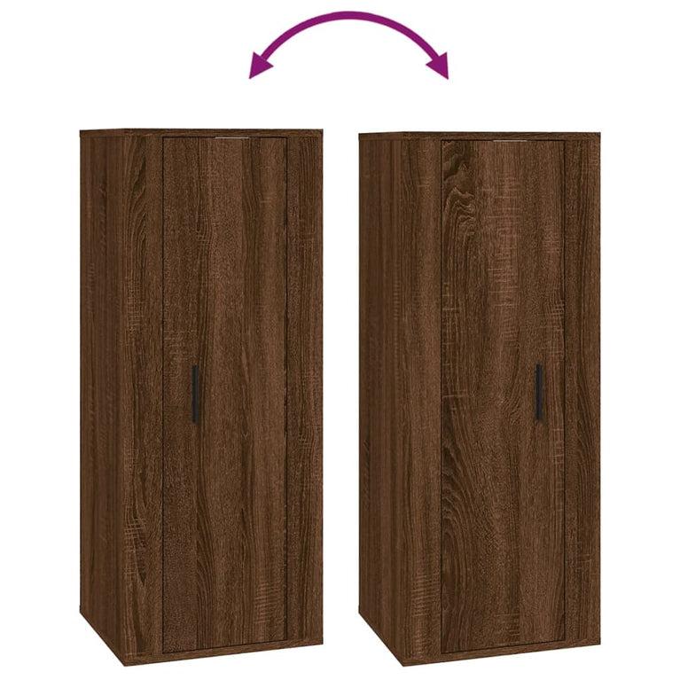 Tv-wandmeubel 40x34,5x100 cm bruin eikenkleur MeubelReus