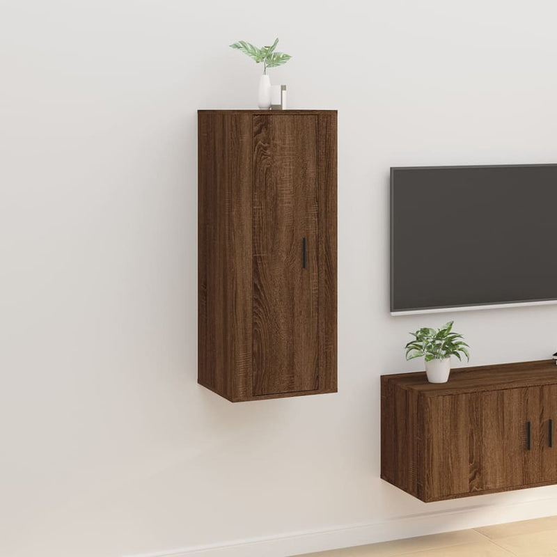 Tv-wandmeubel 40x34,5x100 cm bruin eikenkleur MeubelReus