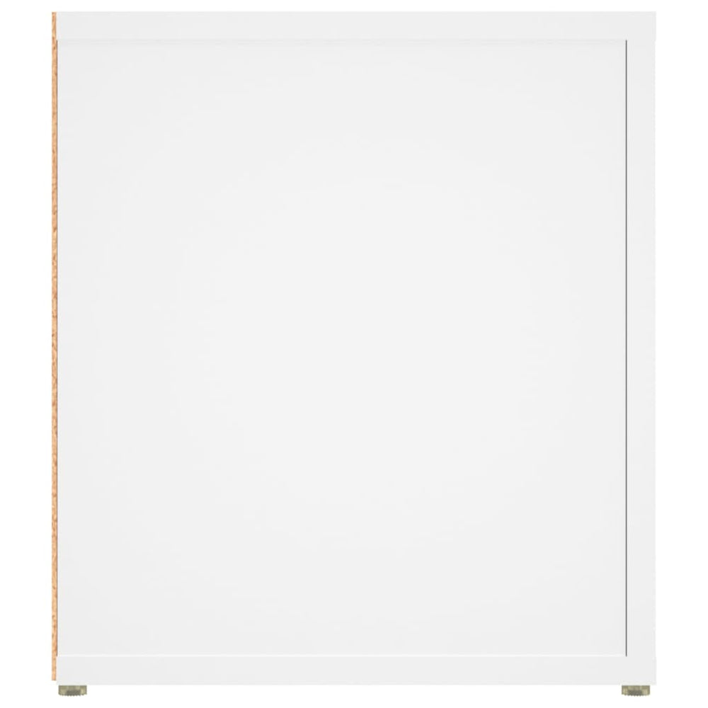 Tv-meubel 80x31,5x36 cm bewerkt hout wit MeubelReus