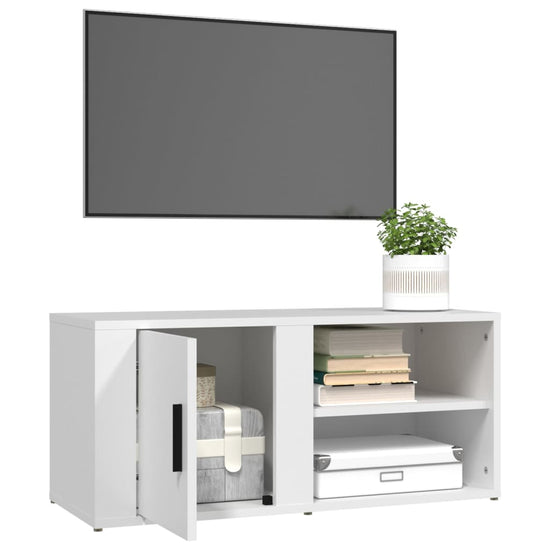 Tv-meubels 2 st 80x31,5x36 cm bewerkt hout wit MeubelReus