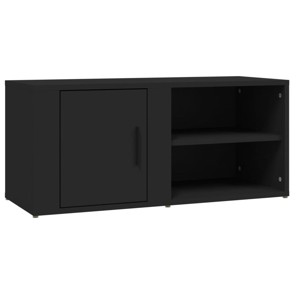 Tv-meubel 80x31,5x36 cm bewerkt hout zwart MeubelReus