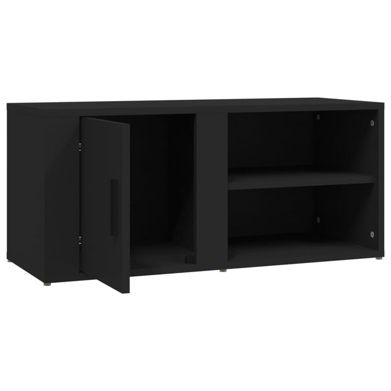 Tv-meubels 2 st 80x31,5x36 cm bewerkt hout zwart MeubelReus