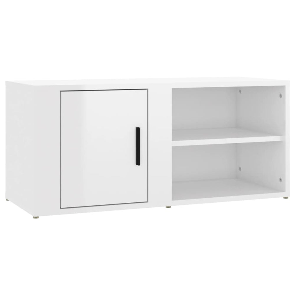 Tv-meubels 2 st 80x31,5x36 cm bewerkt hout hoogglans wit MeubelReus