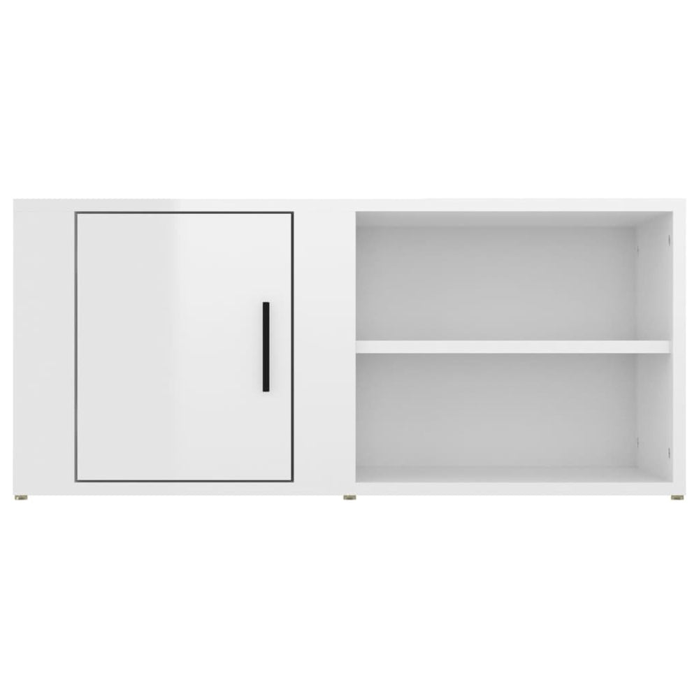 Tv-meubels 2 st 80x31,5x36 cm bewerkt hout hoogglans wit MeubelReus