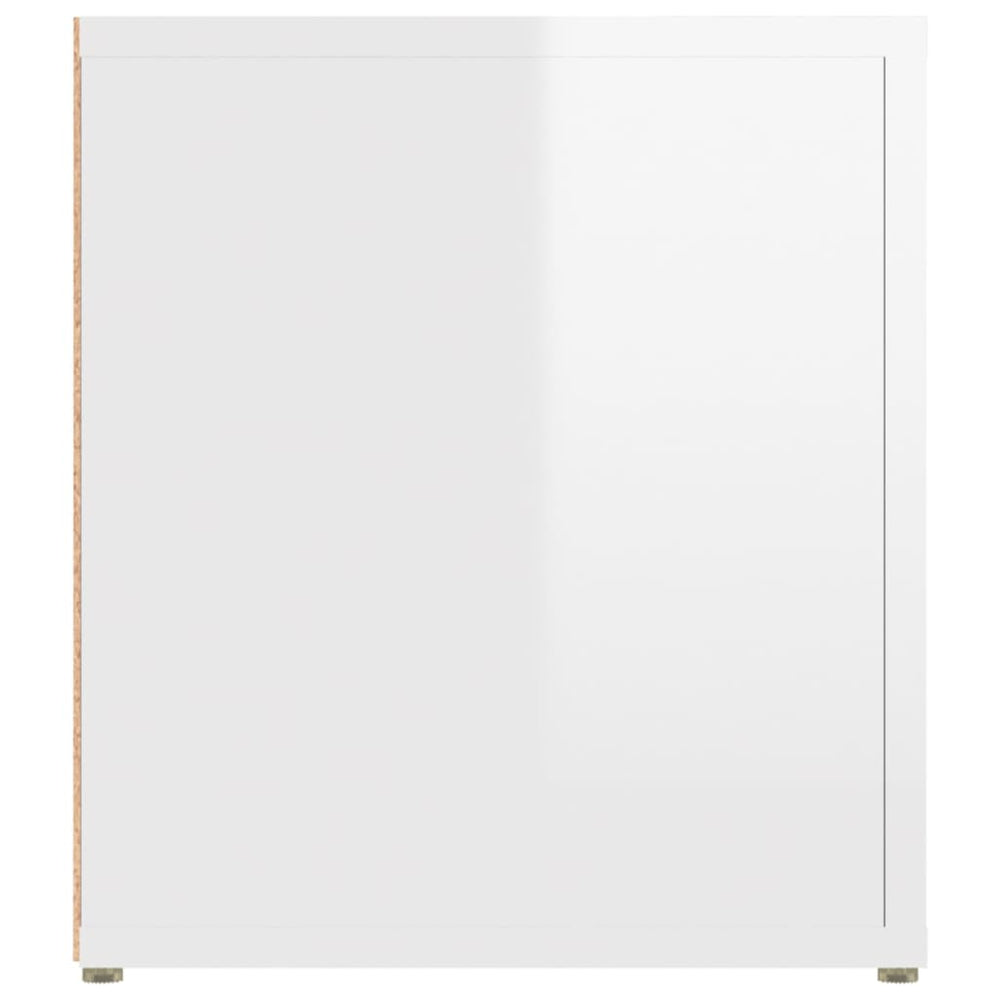 Tv-meubels 2 st 80x31,5x36 cm bewerkt hout hoogglans wit MeubelReus