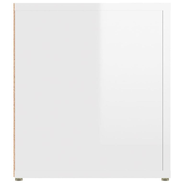 Tv-meubels 2 st 80x31,5x36 cm bewerkt hout hoogglans wit MeubelReus