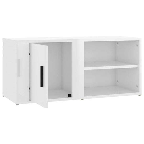 Tv-meubels 2 st 80x31,5x36 cm bewerkt hout hoogglans wit MeubelReus