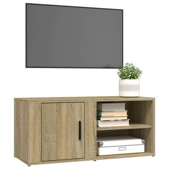 Tv-meubels 2 st 80x31,5x36 cm bewerkt hout sonoma eikenkleurig MeubelReus