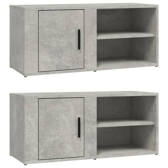 Tv-meubels 2 st 80x31,5x36 cm bewerkt hout betongrijs MeubelReus
