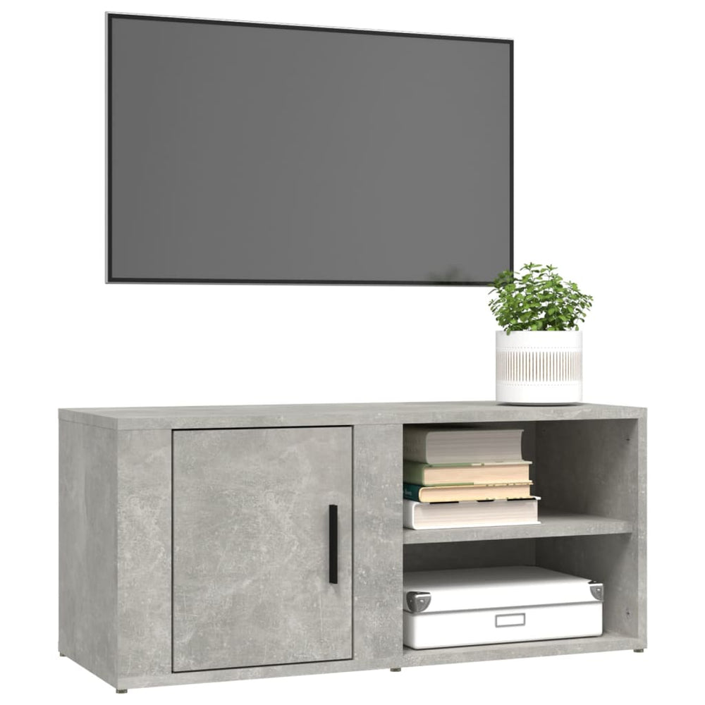 Tv-meubels 2 st 80x31,5x36 cm bewerkt hout betongrijs MeubelReus