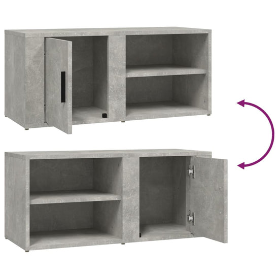 Tv-meubels 2 st 80x31,5x36 cm bewerkt hout betongrijs MeubelReus