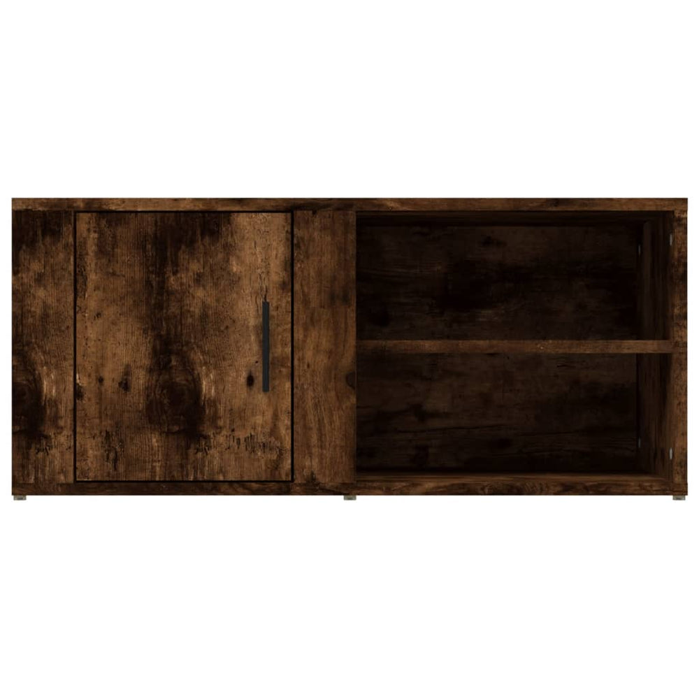 Tv-meubels 2 st 80x31,5x36 cm bewerkt hout gerookt eikenkleurig MeubelReus