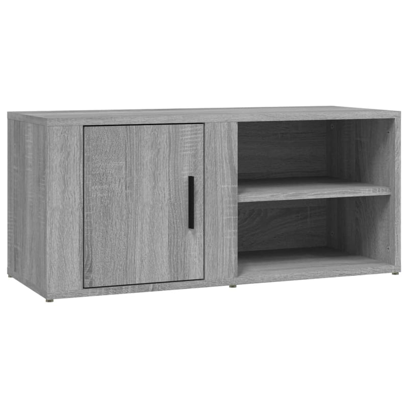 Tv-meubel 80x31,5x36 cm bewerkt hout grijs sonoma eikenkleurig MeubelReus