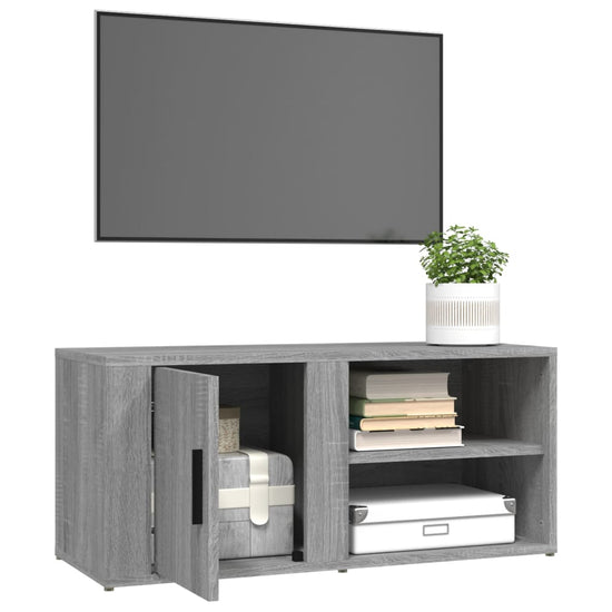 Tv-meubels 2 st 80x31,5x36 cm bewerkt hout grijs sonoma eiken MeubelReus