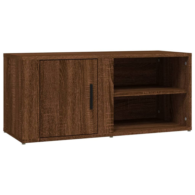 Tv-meubels 2 st 80x31,5x36 cm bewerkt hout bruin eikenkleur MeubelReus