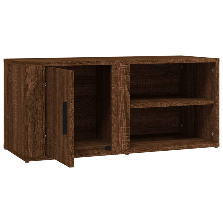 Tv-meubels 2 st 80x31,5x36 cm bewerkt hout bruin eikenkleur MeubelReus
