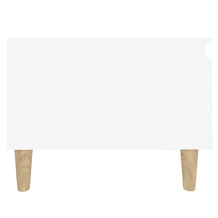 Bijzettafel 50x46x35 cm bewerkt hout wit MeubelReus
