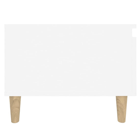 Bijzettafels 2 st 50x46x35 cm bewerkt hout wit MeubelReus