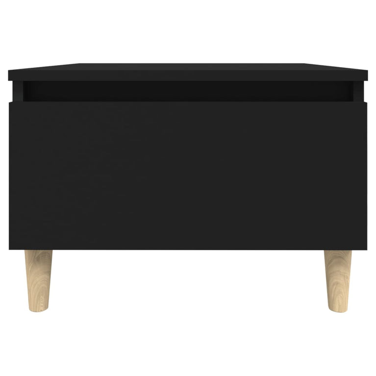 Bijzettafel 50x46x35 cm bewerkt hout zwart MeubelReus